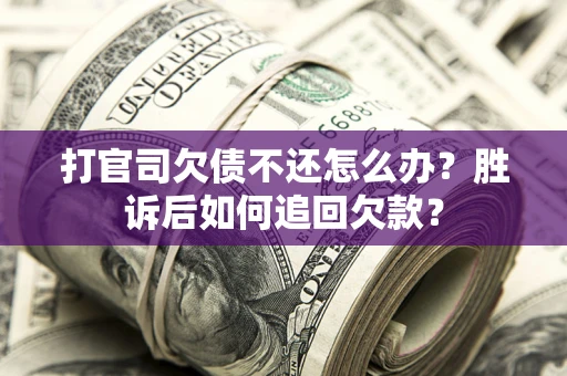 武汉打官司欠债不还怎么办？胜诉后如何追回欠款？