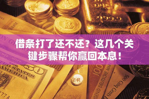 武汉借条打了还不还？这几个关键步骤帮你赢回本息！