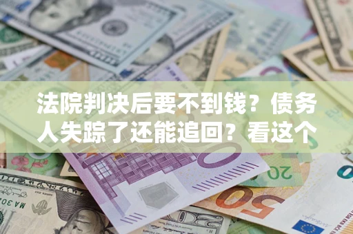 武汉法院判决后要不到钱？债务人失踪了还能追回？看这个方法！