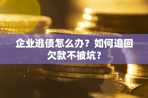 武汉企业逃债怎么办？如何追回欠款不被坑？