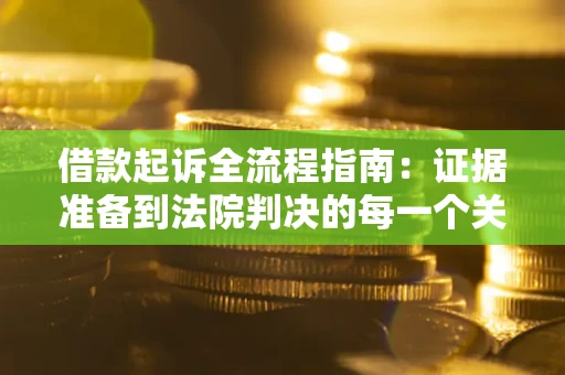 武汉借款起诉全流程指南：证据准备到法院判决的每一个关键步骤